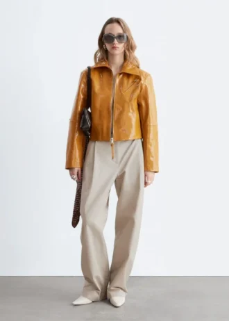 Pantaloni in cotone con pieghe
