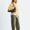 Pantaloni in cotone con pieghe