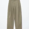 Pantaloni in cotone con pieghe