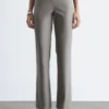 Pantaloni in lana a gamba dritta