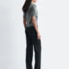 Pantaloni in lana a gamba dritta
