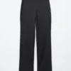 Pantaloni in lana a gamba dritta