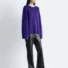 Pantaloni in pelle a zampa