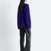 Pantaloni in pelle a zampa