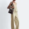 Pantaloni in twill con coulisse