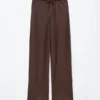 Pantaloni in twill con coulisse