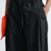 Pantaloni in twill di cotone con coulisse