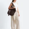 Pantaloni in twill di cotone con coulisse