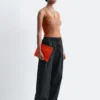 Pantaloni in twill di cotone con coulisse