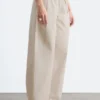 Pantaloni in twill di cotone con coulisse