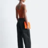 Pantaloni in twill di cotone con coulisse