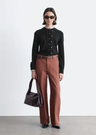 Pantaloni larghi in cotone dal taglio morbido