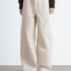 Pantaloni larghi in cotone dal taglio morbido