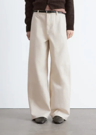 Pantaloni larghi in cotone dal taglio morbido