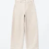 Pantaloni larghi in cotone dal taglio morbido