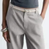 Pantaloni larghi in lana