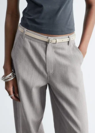 Pantaloni larghi in lana