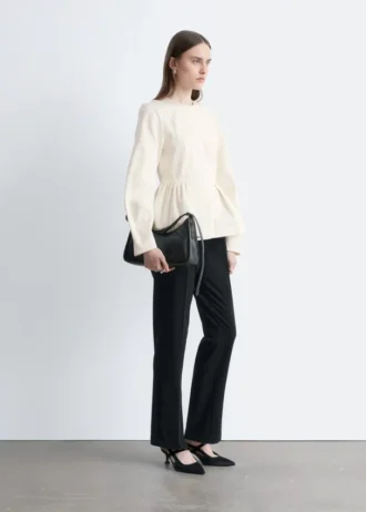 Pantaloni sartoriali con piega a pressione
