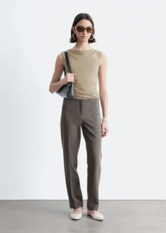 Pantaloni sartoriali con piega a pressione