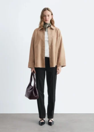 Pantaloni sartoriali con piega a pressione