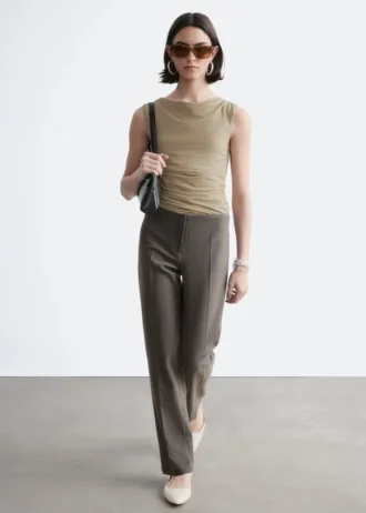 Pantaloni sartoriali con piega a pressione