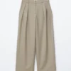 Pantaloni sartoriali in misto lana