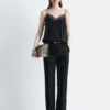 Pantaloni sartoriali in misto lana