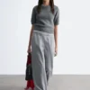 Pantaloni sartoriali in misto lana