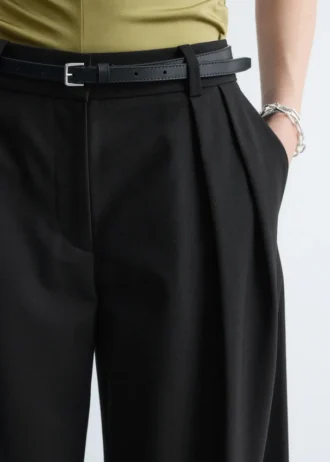 Pantaloni sartoriali in misto lana