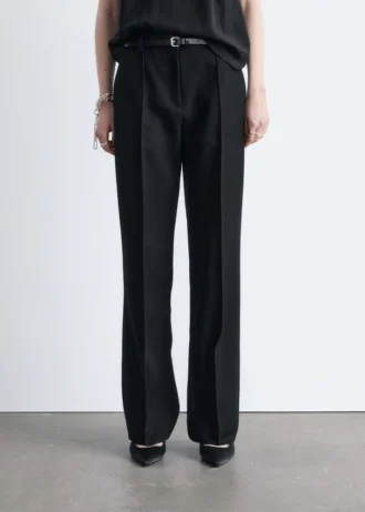 Pantaloni sartoriali in misto lana