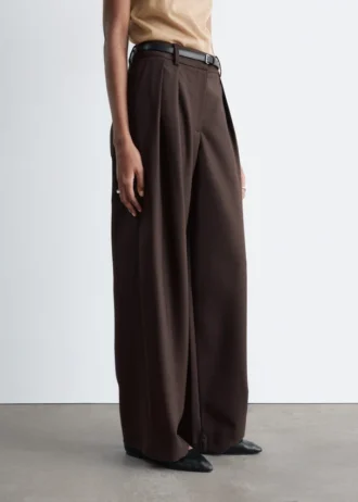 Pantaloni sartoriali in misto lana