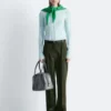 Pantaloni sartoriali in misto lana