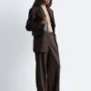 Pantaloni sartoriali in misto lana