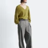 Pantaloni sartoriali in misto lana