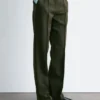 Pantaloni sartoriali in misto lana