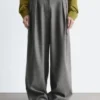Pantaloni sartoriali in misto lana