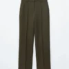 Pantaloni sartoriali in misto lana