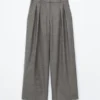 Pantaloni sartoriali in misto lana