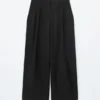 Pantaloni sartoriali in misto lana