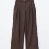 Pantaloni sartoriali in misto lana
