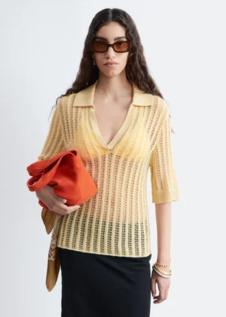 Polo a maglia larga