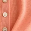 Polo in maglia a costine di lana merino