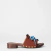 Sandali clog con lacci