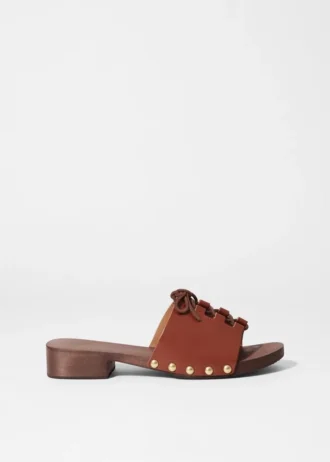 Sandali clog con lacci