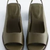 Sandali con cinturino posteriore in pelle nappa