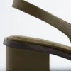 Sandali con cinturino posteriore in pelle nappa