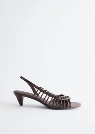 Sandali in pelle con cinturini