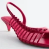 Sandali in pelle con cinturini