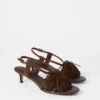 Sandali in pelle con frange