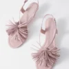 Sandali in pelle con frange